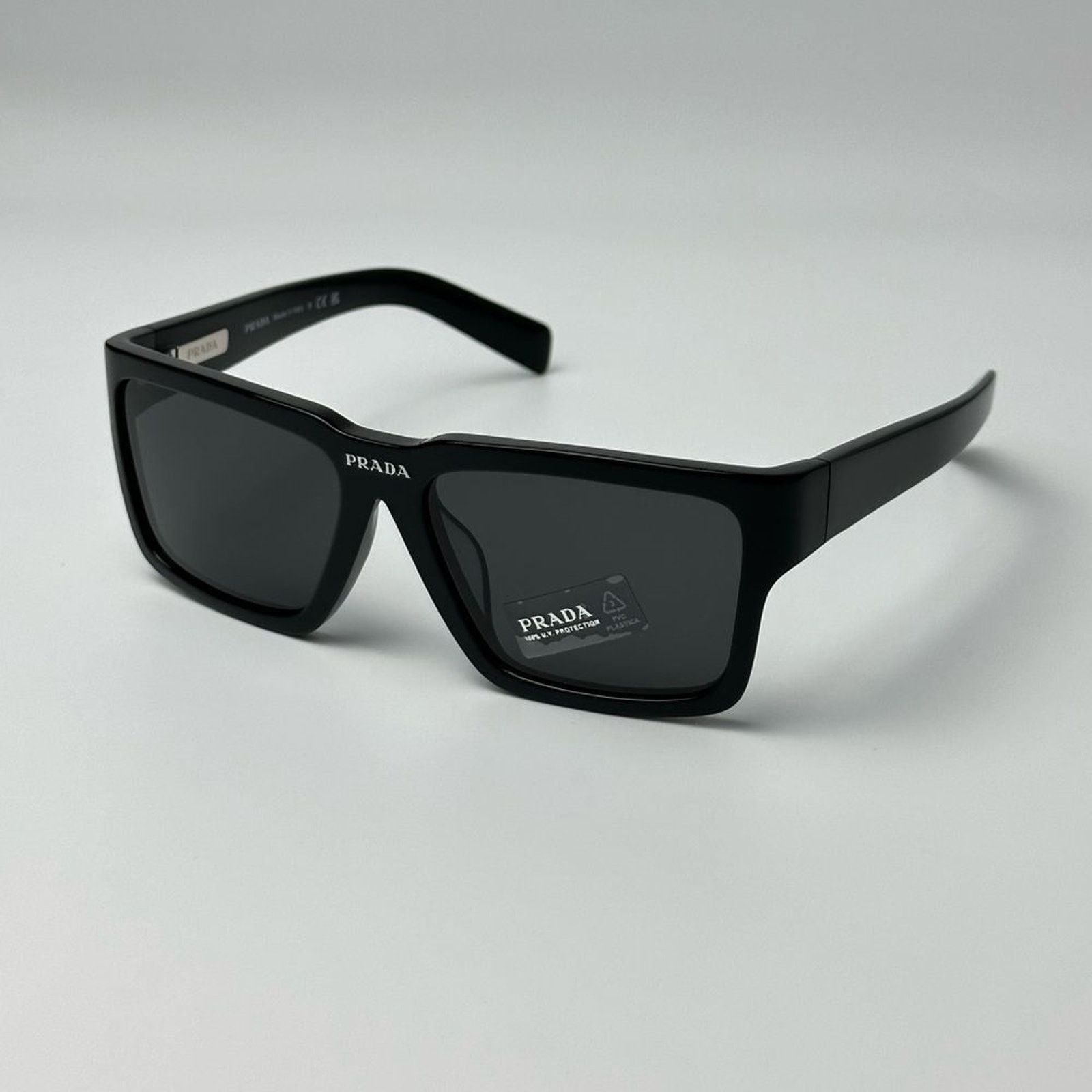 Prada NEW PRADA Sunglasses PR09YSF 1AB5S0 Black Dark Grey Unisex Size ONE SIZE - 1 Thumbnail