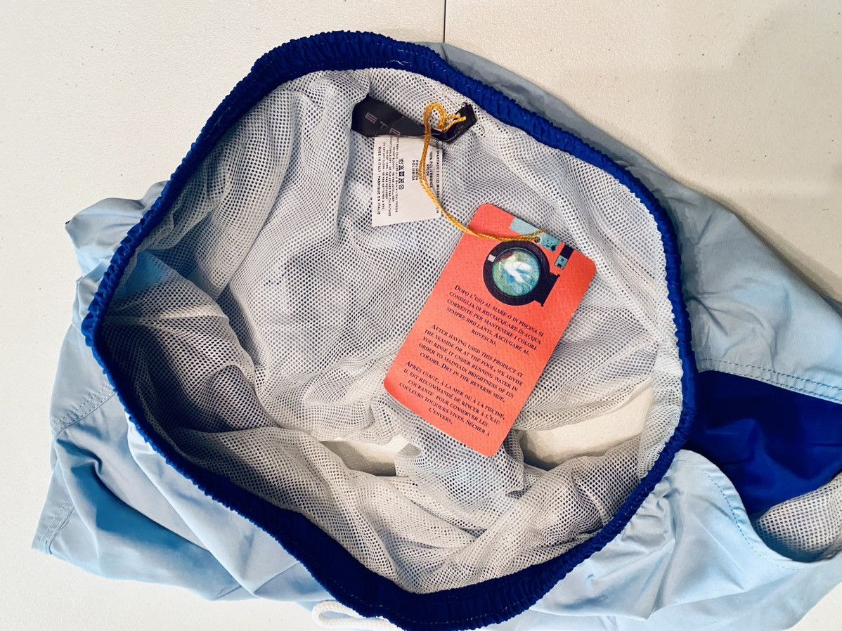 Etro Etro 🇮🇹 Milano Blue Contrast Block Pegaso Swimmers XL NWT Size US 37 - 8 Thumbnail