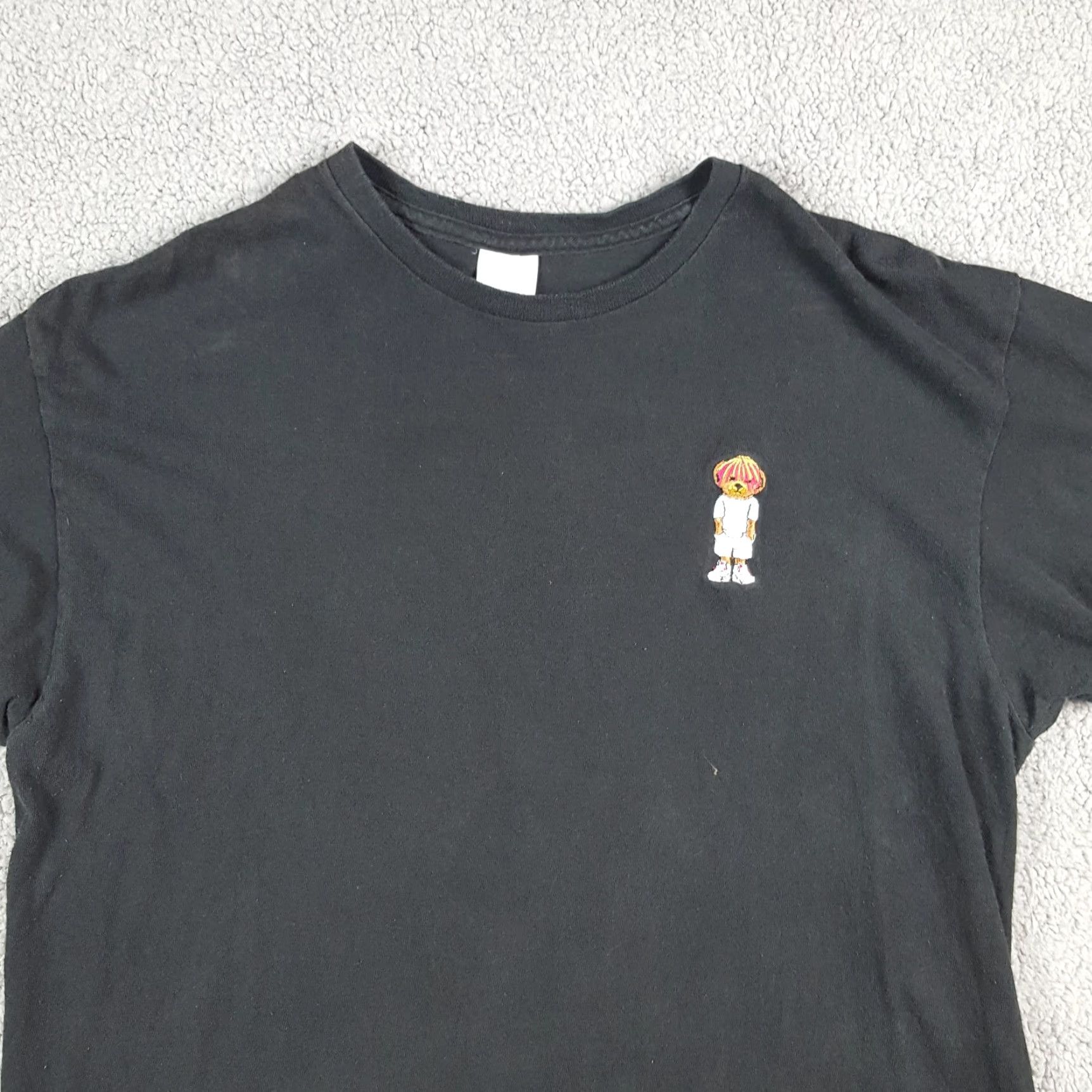 Delta VINTAGE Delta Men's T-Shirt 90s Hip Hop Music Embroidered Logo Black L Size US L / EU 52-54 / 3 - 2 Thumbnail