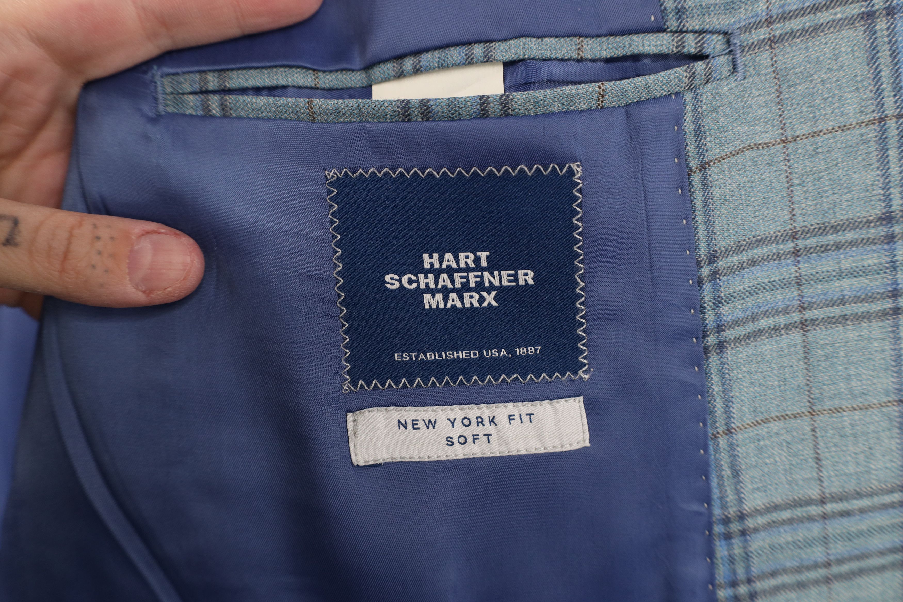 Hart Schaffner Marx Hart Schaffner Marx Soft Wool 2 Button Blazer Suit Jacket Size US XXL / EU 58 / 5 - 12 Thumbnail