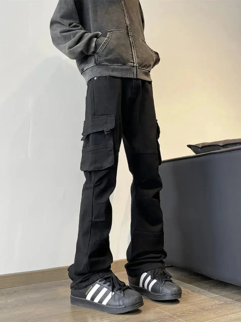 Japanese Brand Retro loose straight pocket jeans Size US 30 / EU 46 - 1 Thumbnail