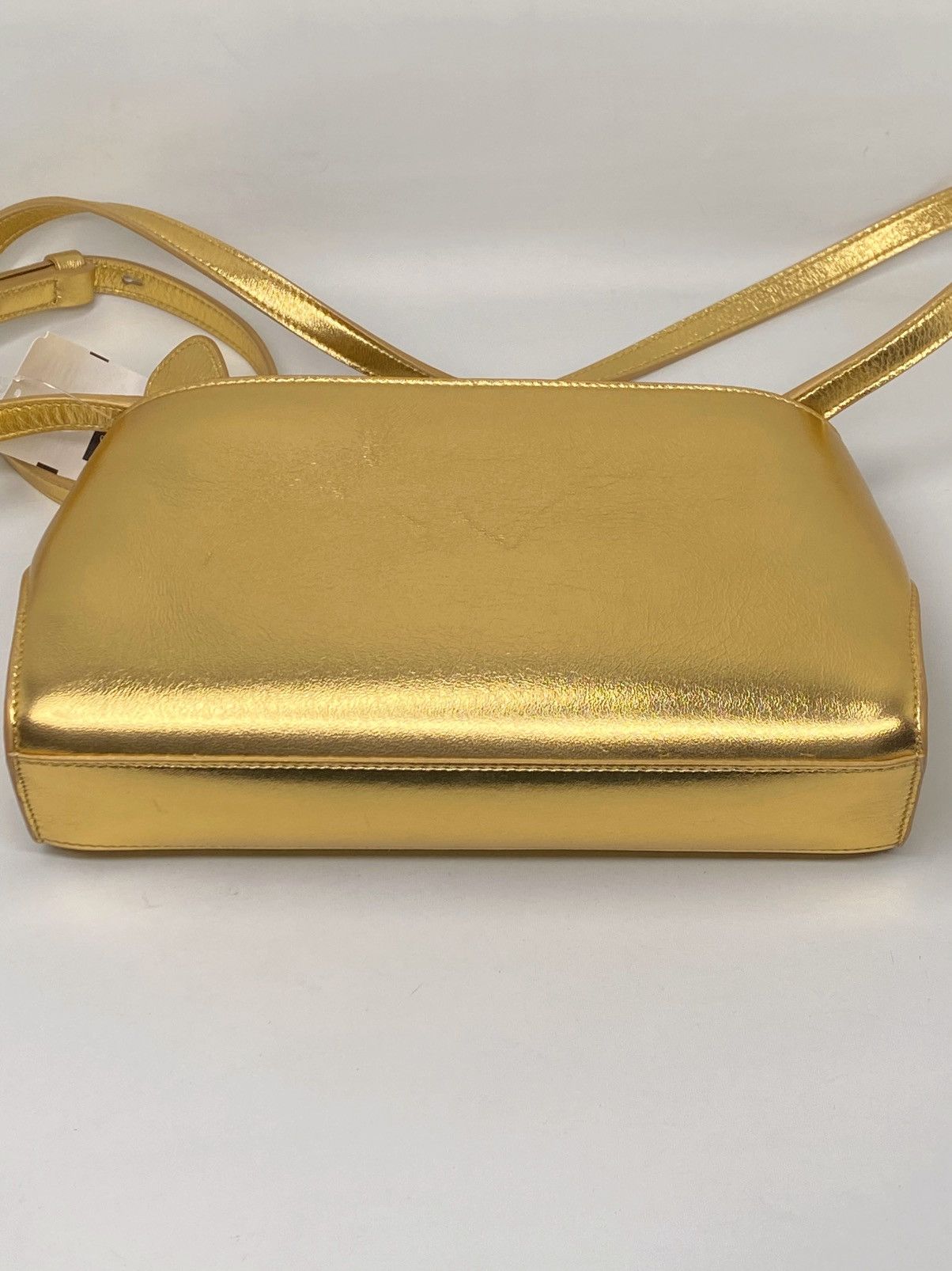 Salvatore Ferragamo Ferragamo Hug Metallic Leather Crossbody Bag Size ONE SIZE - 9 Thumbnail