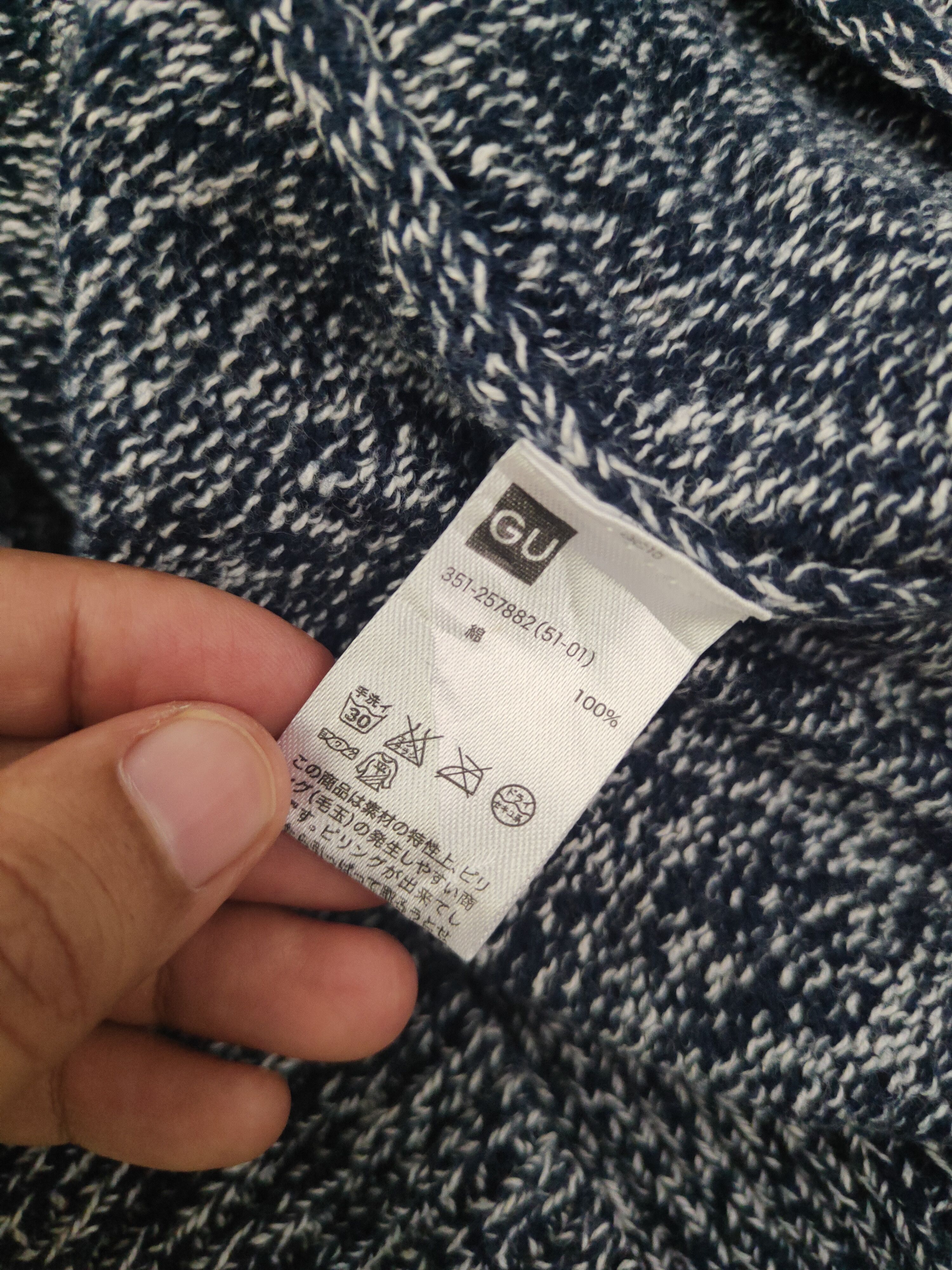 GU DL GU Navy Knitwear Cardigan #46-197 Size US L / EU 52-54 / 3 - 11 Thumbnail
