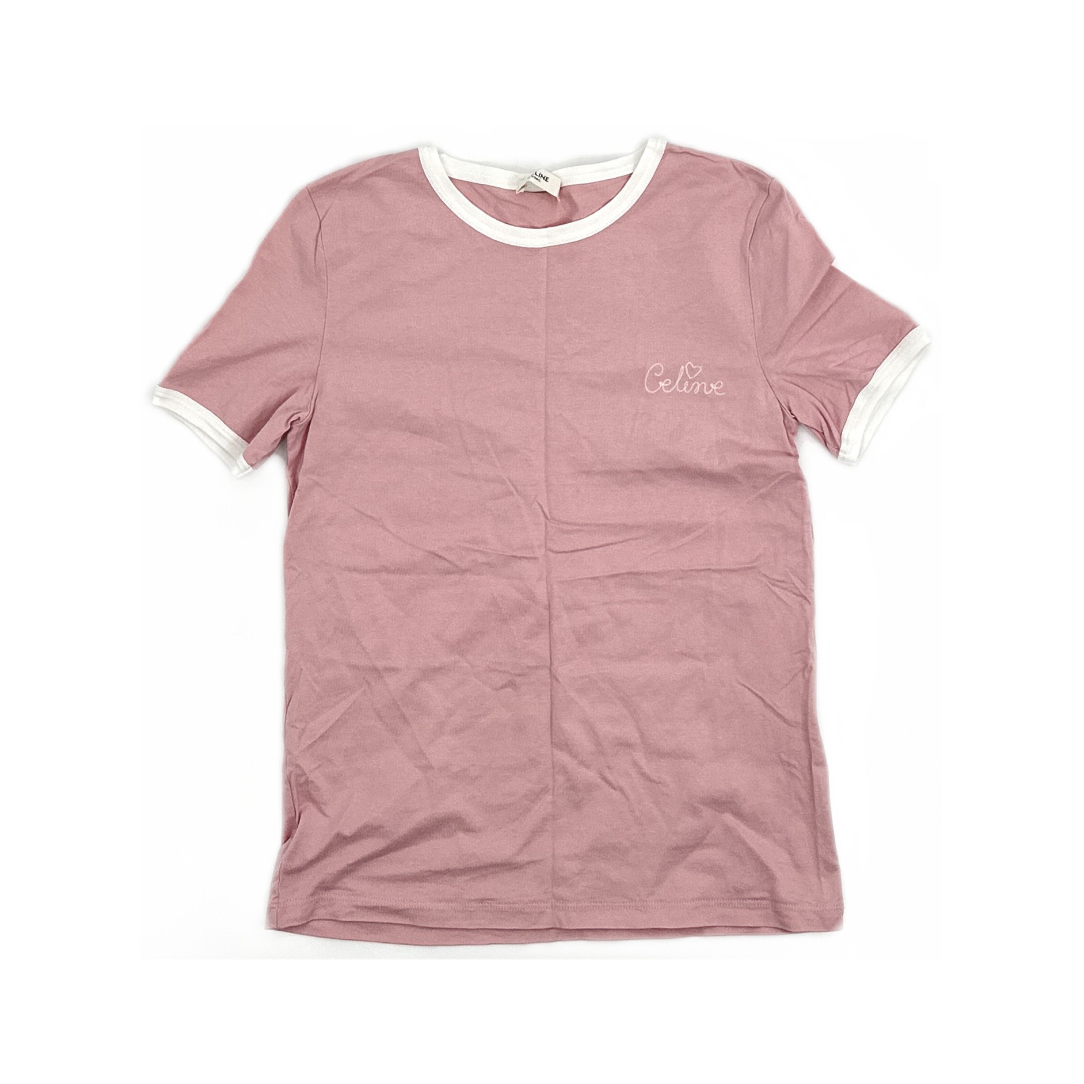 Celine Celine Embroidered Logo T-Shirt Size S Size S / US 4 / IT 40 - 1 Thumbnail