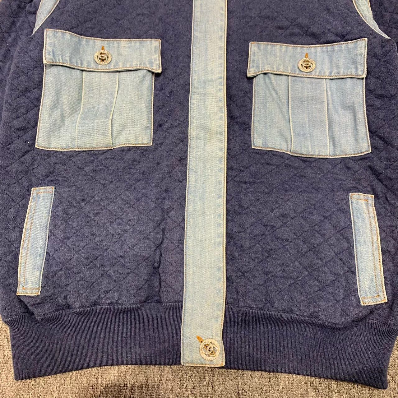 Chanel Chanel Crystal Button Denim-Cotton Puffer Women's 95 New Size XS / US 0-2 / IT 36-38 - 7 Thumbnail