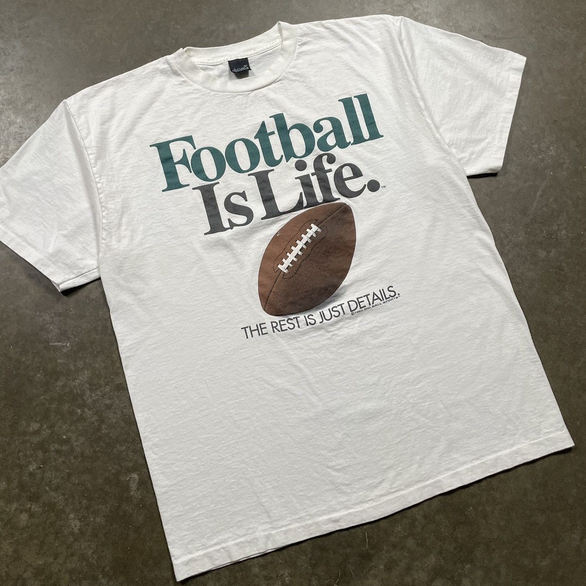 Vintage Vintage 90s Football is Life Tshirt 90s Humor Funny Sports Size US XL / EU 56 / 4 - 2 Thumbnail