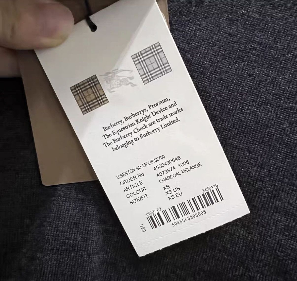Burberry Burberry Grey Knit Sweater J41 Size US XS / EU 42 / 0 - 5 Thumbnail
