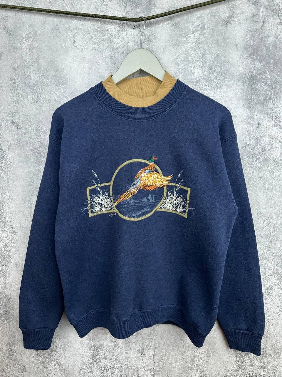 Lee Lee Heavyweight Made USA Embroidered Pheasant Sweatshirt Size US S / EU 44-46 / 1 - 1 Thumbnail