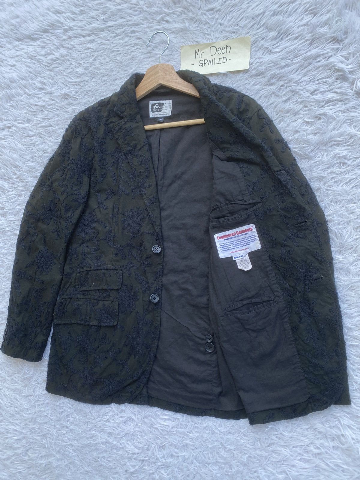 Engineered Garments Engineered Garments Chain Stitch Florals Embroidery Jacket Size XS / US 0-2 / IT 36-38 - 16 Thumbnail