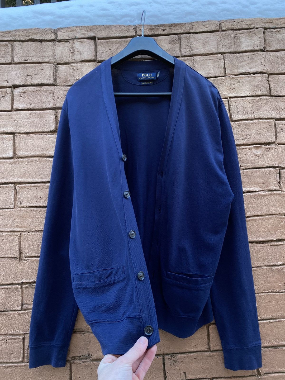 Polo Ralph Lauren Polo Ralph Lauren Cardigan Navy MeshV-Neck Size M Size US M / EU 48-50 / 2 - 6 Thumbnail