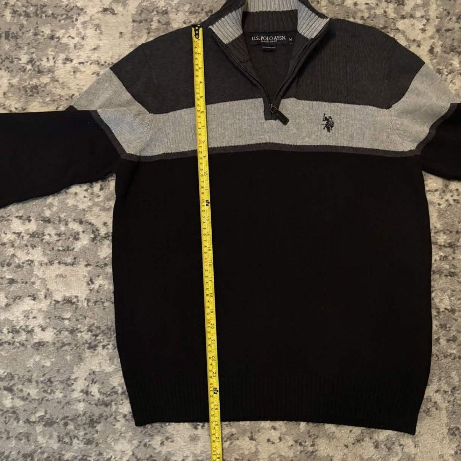 U.S. Polo Assn. U.S. Polo Assn. Knit Quarter Zip Jacket Size US M / EU 48-50 / 2 - 4 Thumbnail