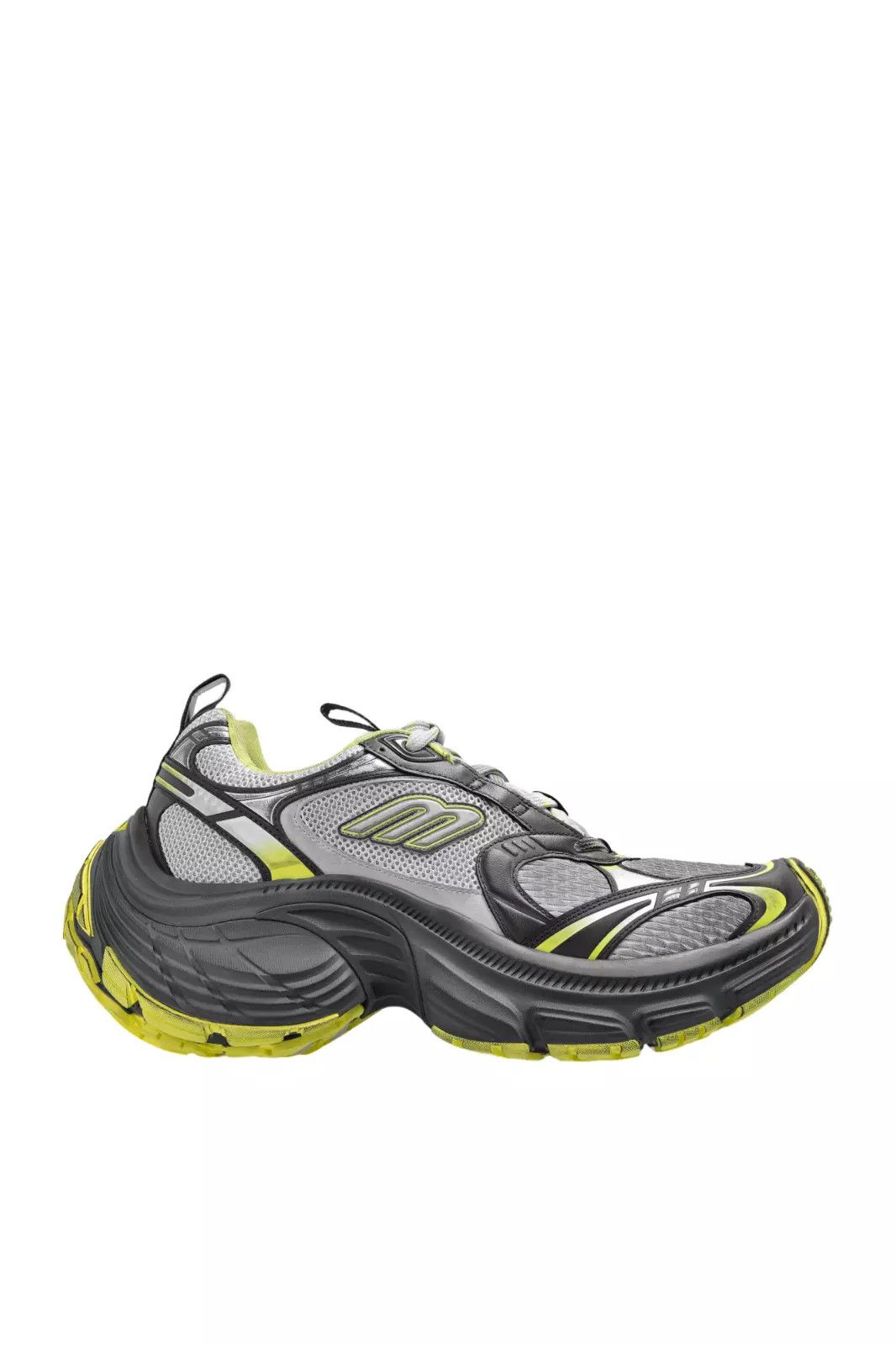 BALENCIAGA 10XL Men's Grey/Yellow Sneakers N&A