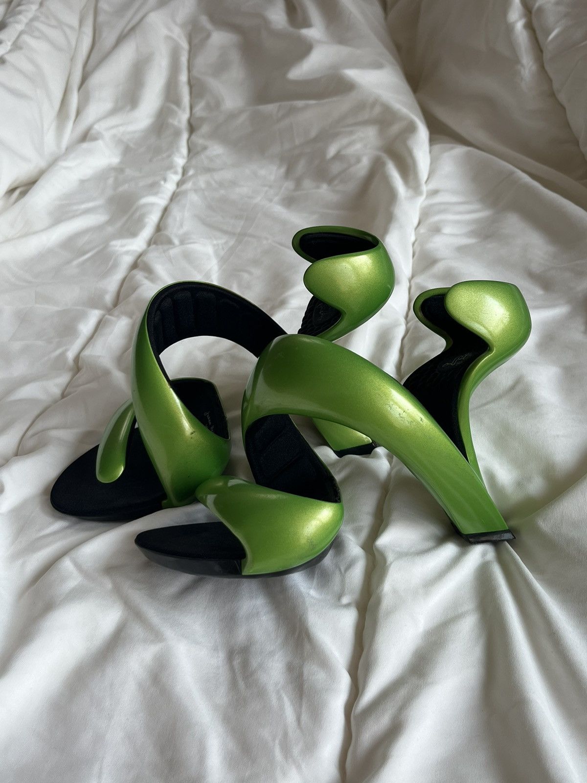 Other Julian Hakes Green Mojito Heels Size US 5 / IT 35 - 8 Thumbnail