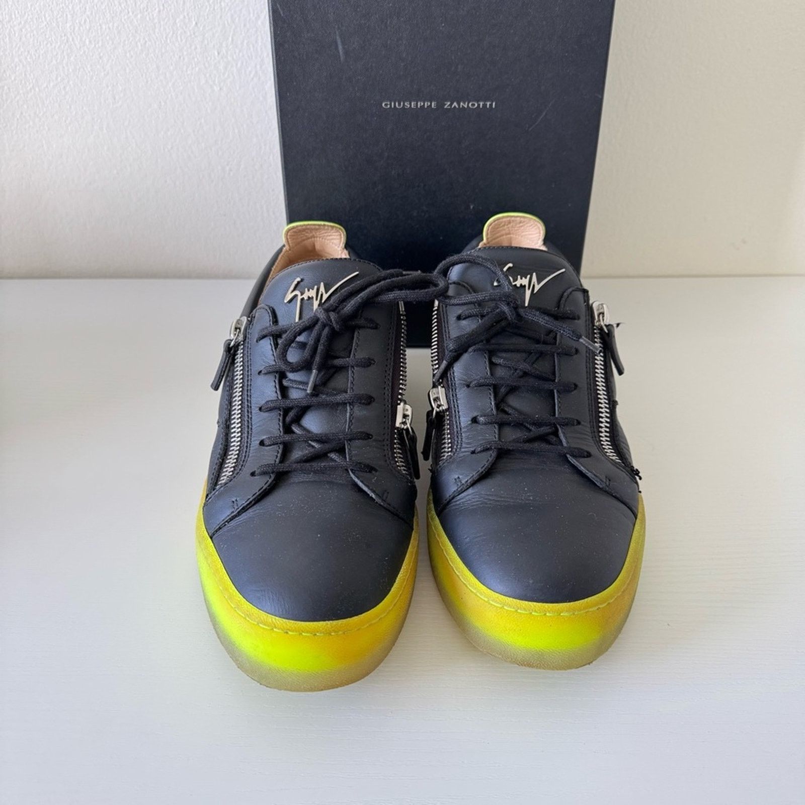 Giuseppe Zanotti Giuseppe Zanotti Black Sneakers with Modern Design, Size 45 Size US 12 / EU 45 - 2 Thumbnail