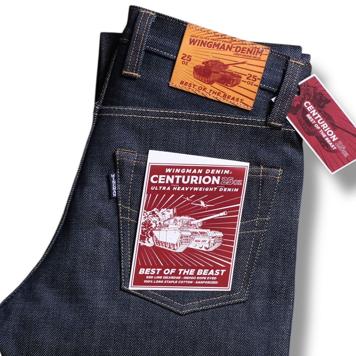 Designer × Other Wingman Denim (Centurion 25oz) Ultra Heavyweight Denim Size US 36 / EU 52 - 3 Thumbnail