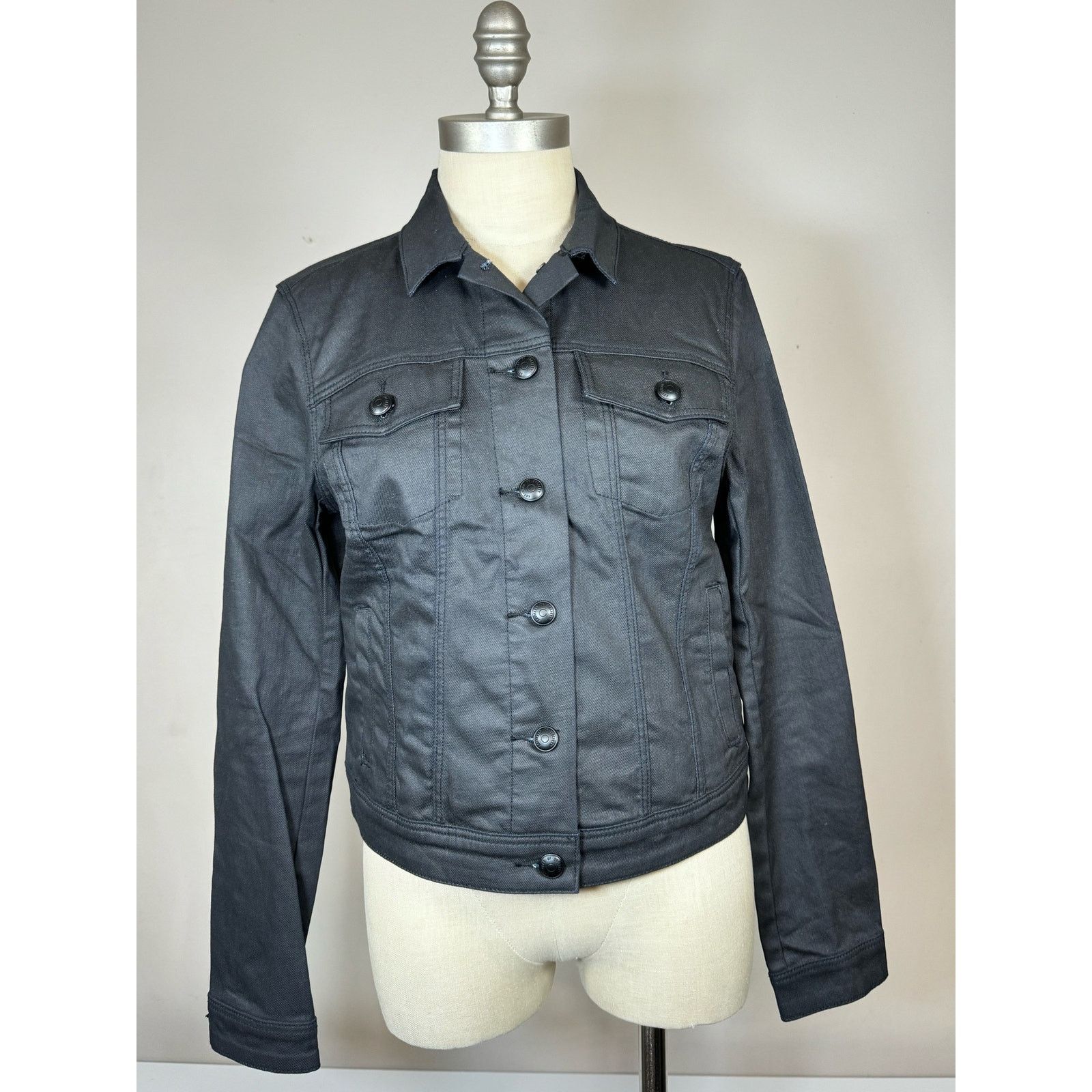 Unknown London Articles of Society Black Denim Jacket Women’s Size M USED Size M / US 6-8 / IT 42-44 - 1 Thumbnail