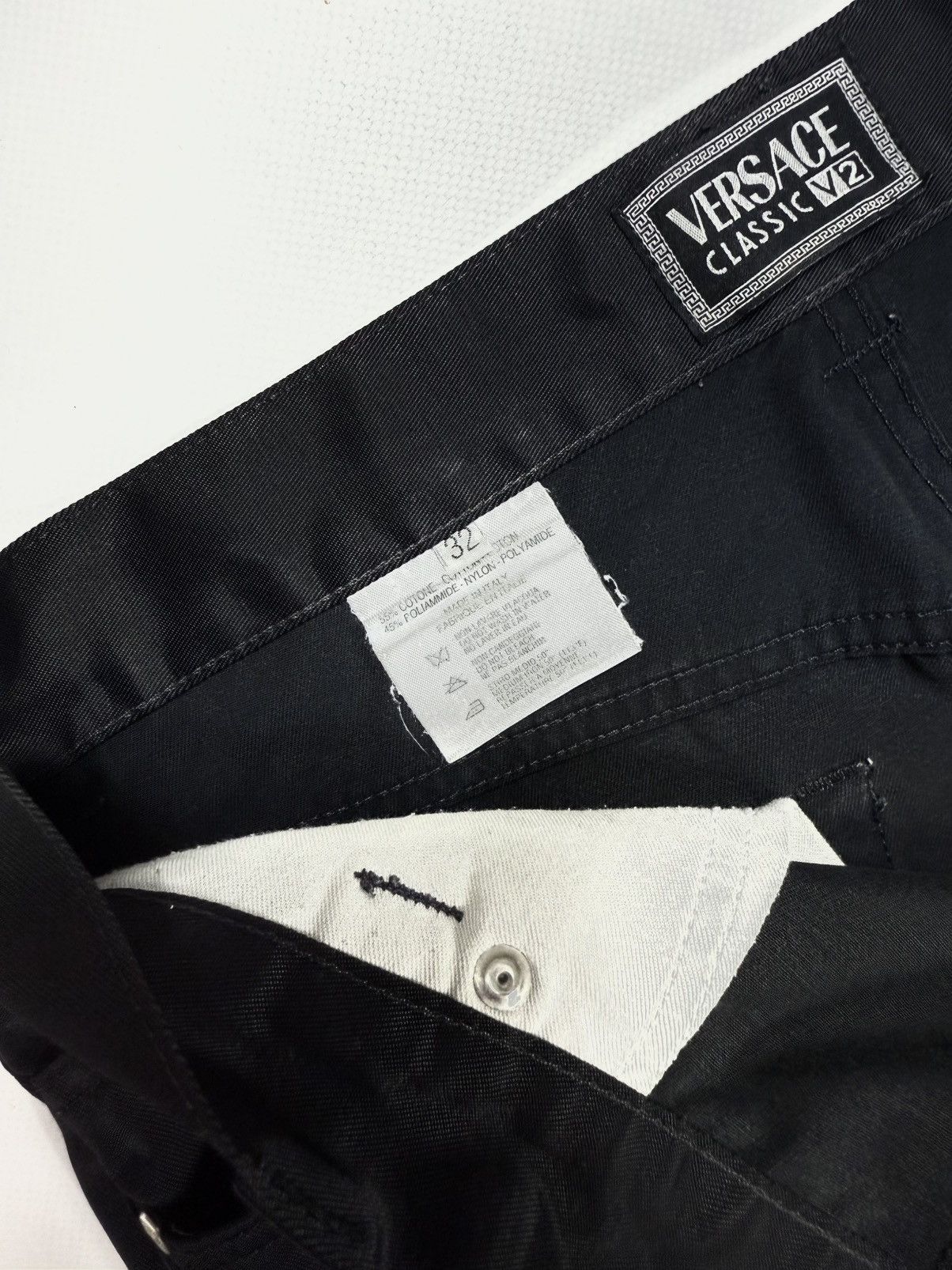 Versace Versace V2 Classic Cotton Nylon Blend Straight Pants Size US 30 / EU 46 - 11 Thumbnail