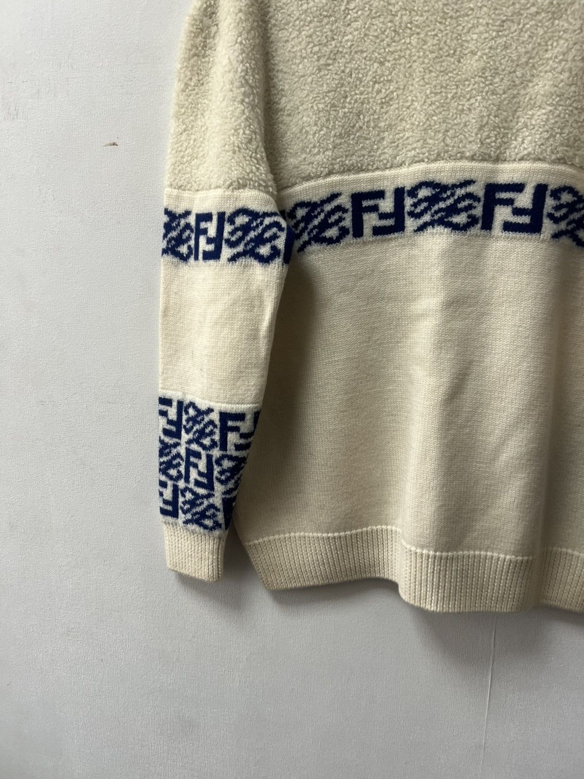 Fendi Fendi Sweater Teddy Wool Mens Size 50 M Luxury Monogram Size US M / EU 48-50 / 2 - 18 Thumbnail