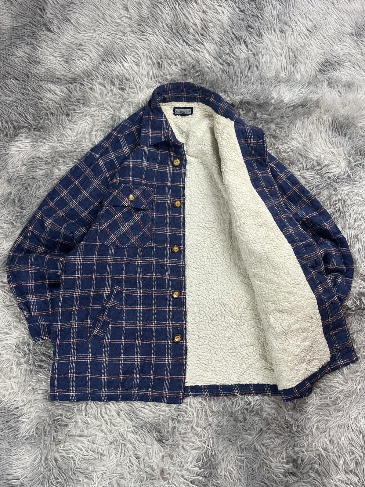Robinson Les Bains Vintage Robinson Shadow Plaid Button Up Jacket Size US L / EU 52-54 / 3 - 5 Thumbnail