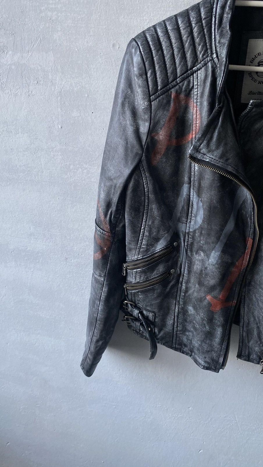 Other Blue Monkey Woman’s leather biker jacket size S Size S / US 4 / IT 40 - 3 Thumbnail