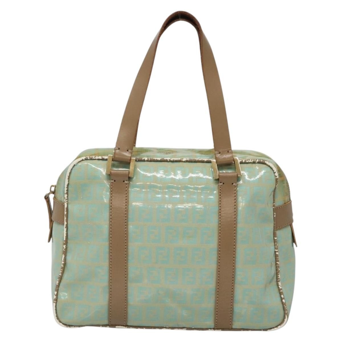Fendi FENDI Zucchino Canvas Hand Bag Coated Canvas Peppermint Gold Size ONE SIZE - 2 Thumbnail