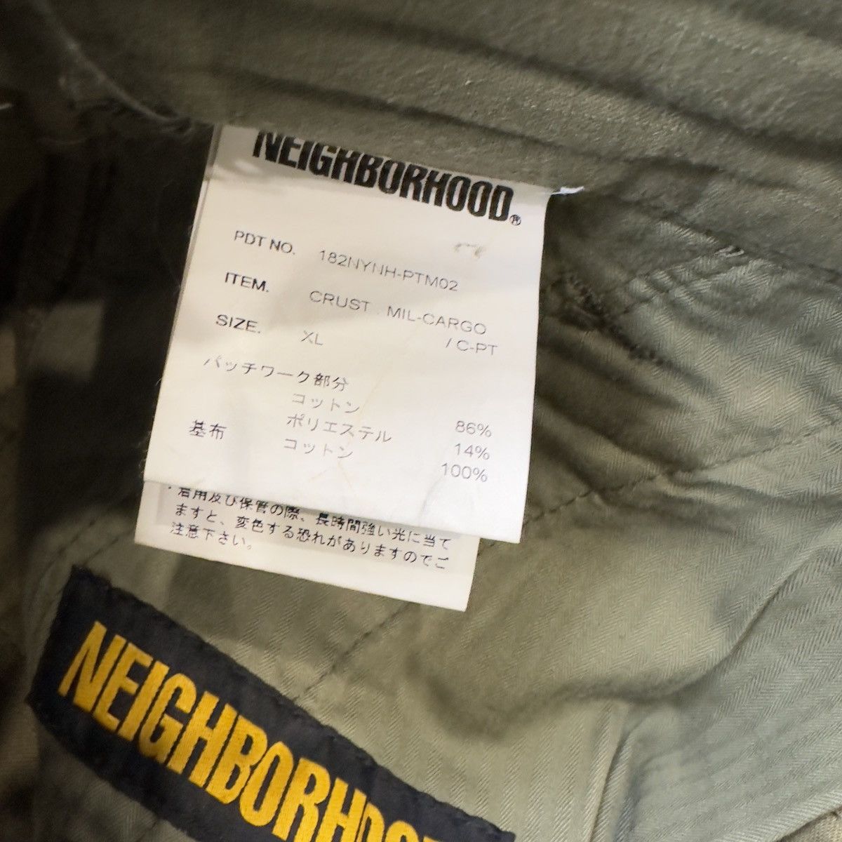 Neighborhood Neighbourhood MIL NHMM Cargo Pants 38x34 Green Patchwork Size US 38 / EU 54 - 4 Thumbnail
