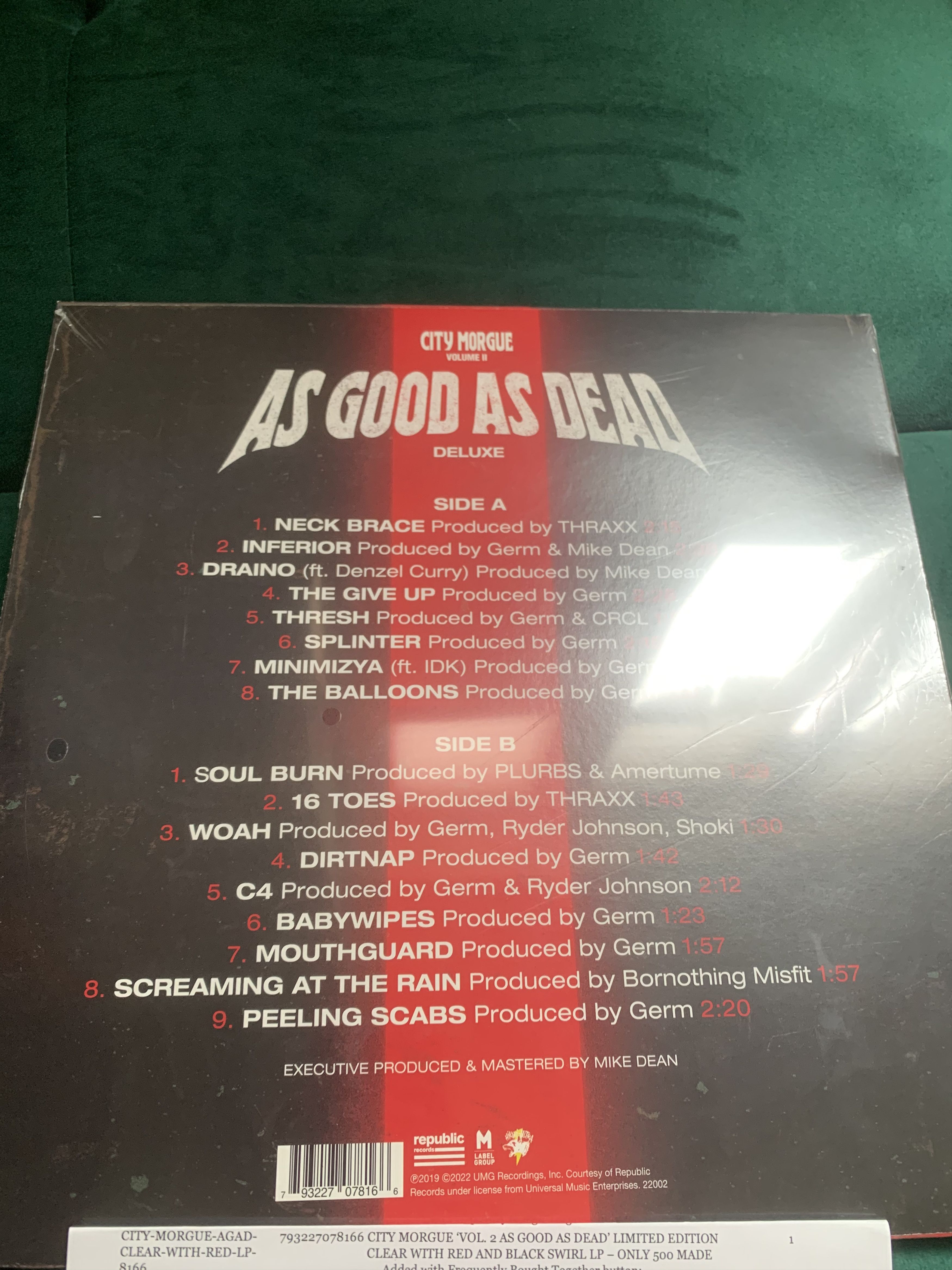City Morgue Only 500 made City morgue as good as dead vol.2 vinyl album Size ONE SIZE - 4 Thumbnail