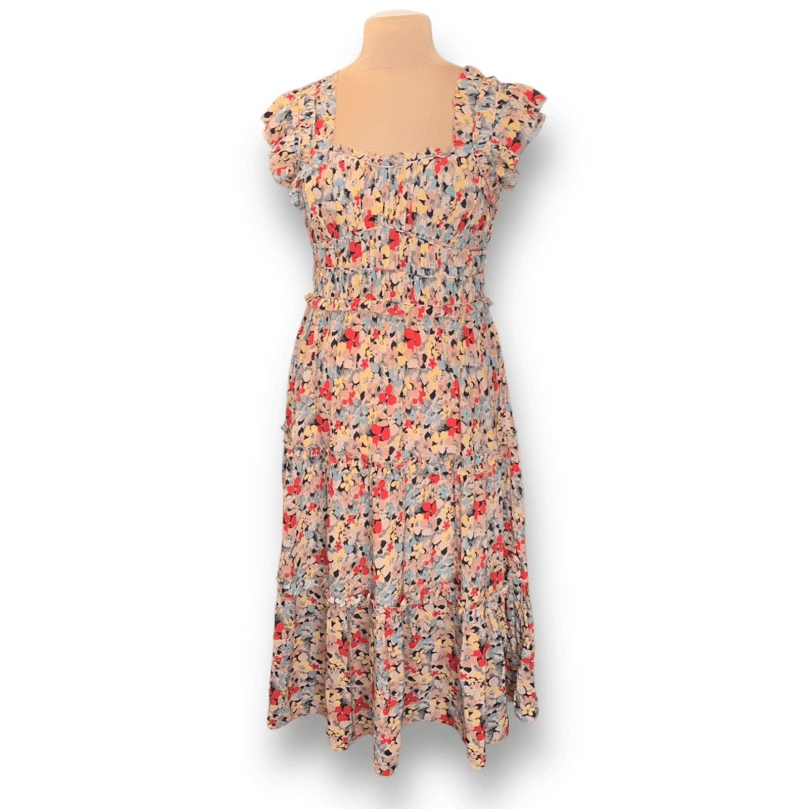 Sea New York Sea New York Ensley Flutter Sleeve Silk Midi Dress Large Size L / US 10 / IT 46 - 14 Thumbnail