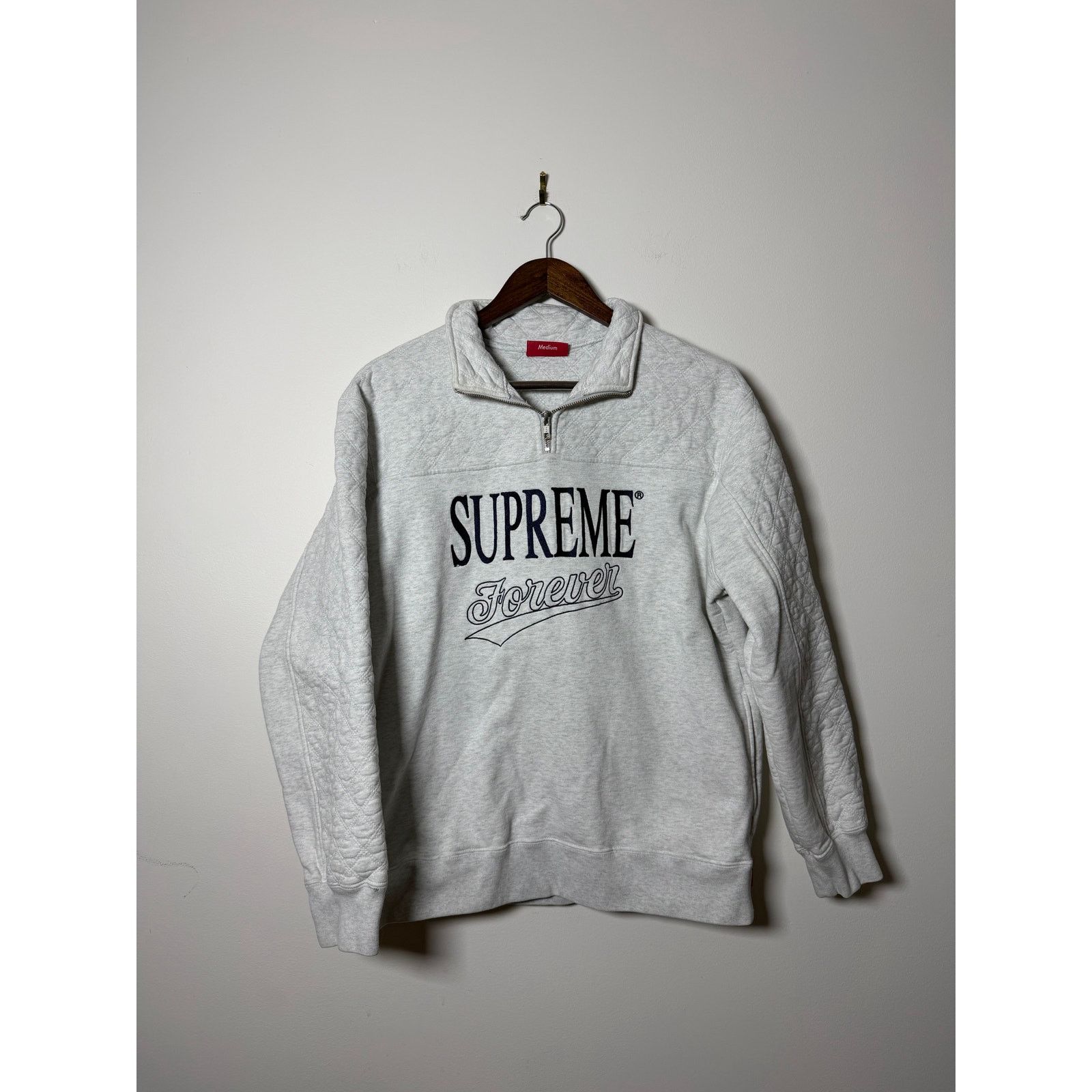 Supreme Supreme Forever Half Zip Sweatshirt Size US M / EU 48-50 / 2 - 1 Thumbnail