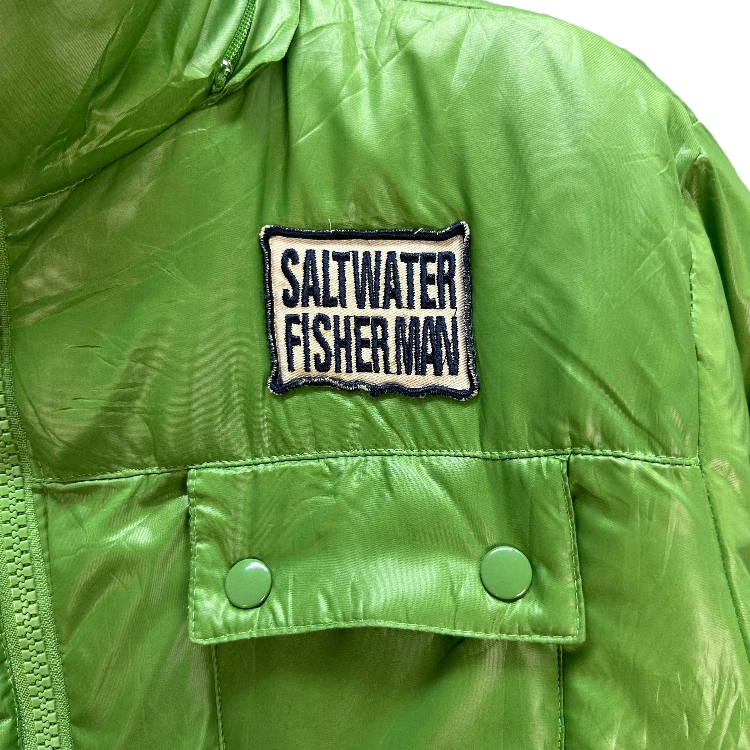Japanese Brand FOURSEASON Patches Logo Green Puffer Jacket #A32-0719 Size US XL / EU 56 / 4 - 4 Thumbnail