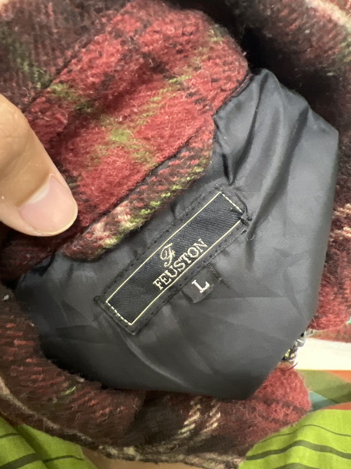 Flannel Vintage JapaneseBrand Feusion Flannel Zipper Jacket wool Size US L / EU 52-54 / 3 - 6 Thumbnail