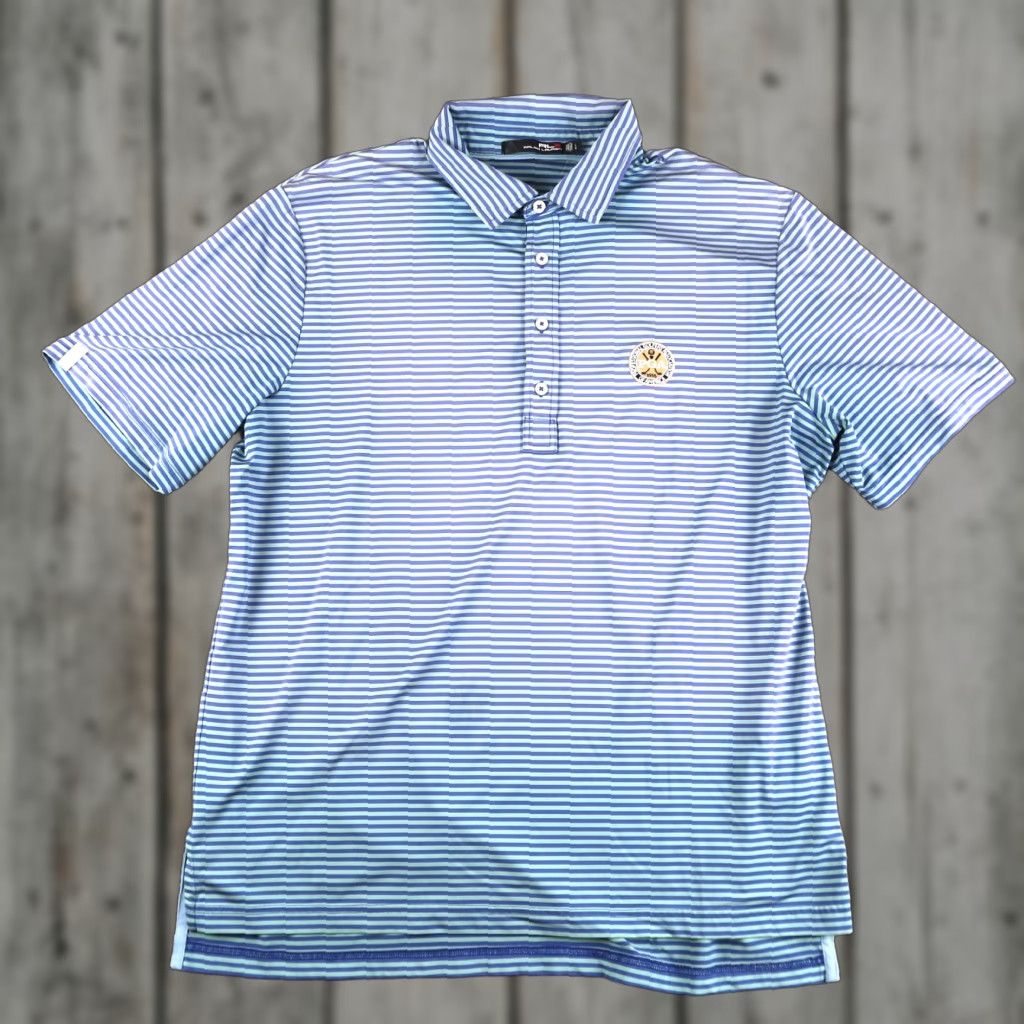 RLX Ralph Lauren RLX Ralph Lauren Polo Shirt Mens L PGA Striped Golf Sport Shirt Size US L / EU 52-54 / 3 - 1 Thumbnail