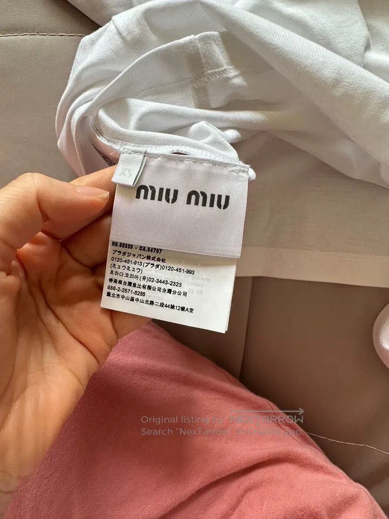 Miu Miu Miu Miu Size XS White t Size XS / US 0-2 / IT 36-38 - 4 Thumbnail