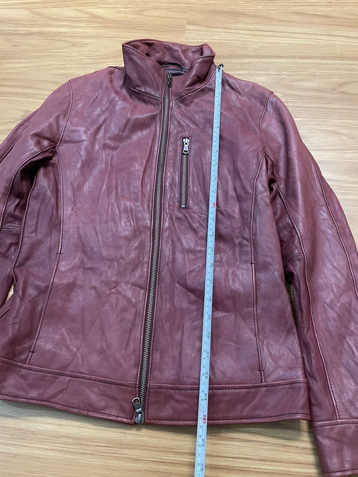 Tete Homme Tete Homme Japan Minimal Biker Leather Jacket (Goat Skin) Size US M / EU 48-50 / 2 - 6 Thumbnail