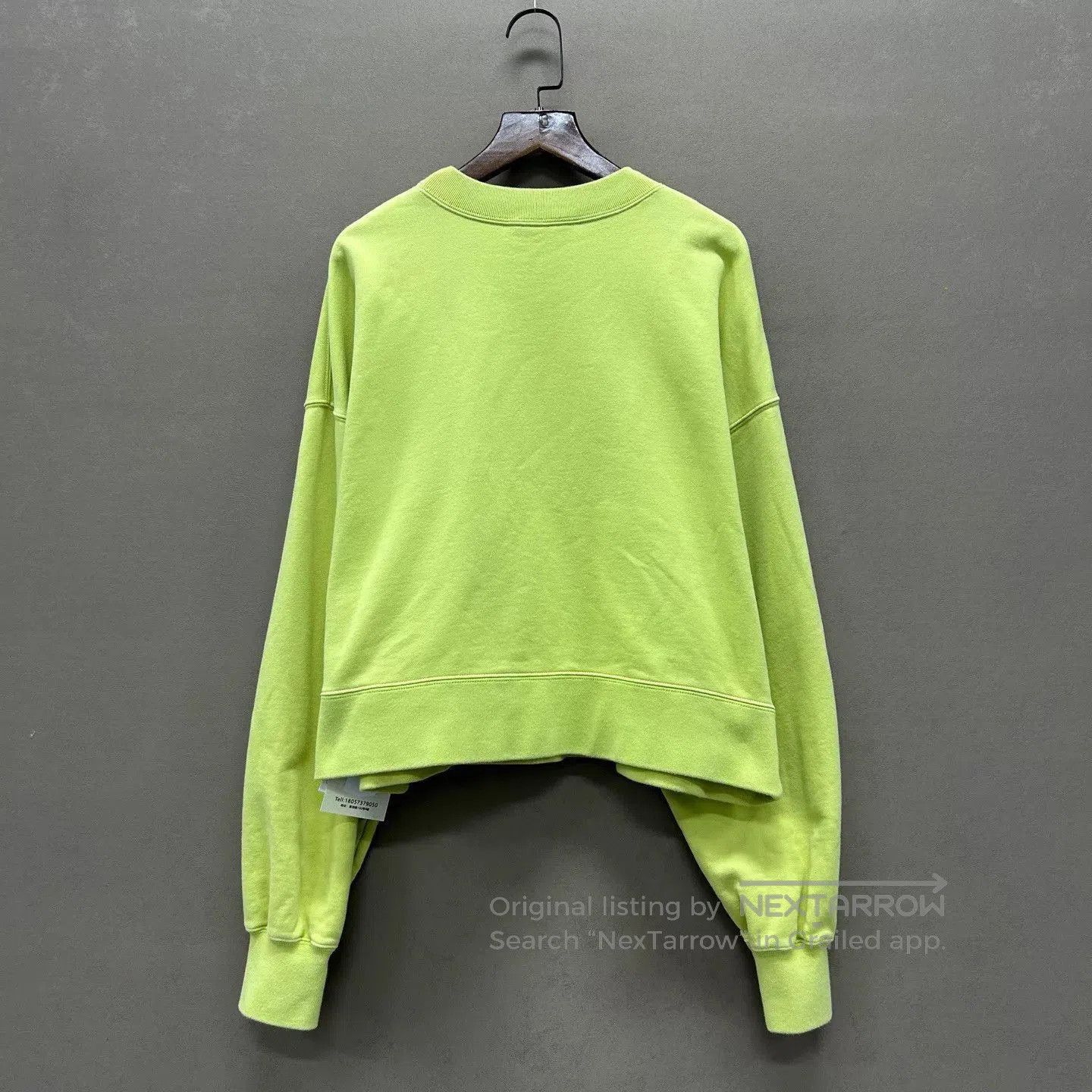 Gucci Green Oversized Cropped Sweatshirt. Size US M / EU 48-50 / 2 - 2 Thumbnail