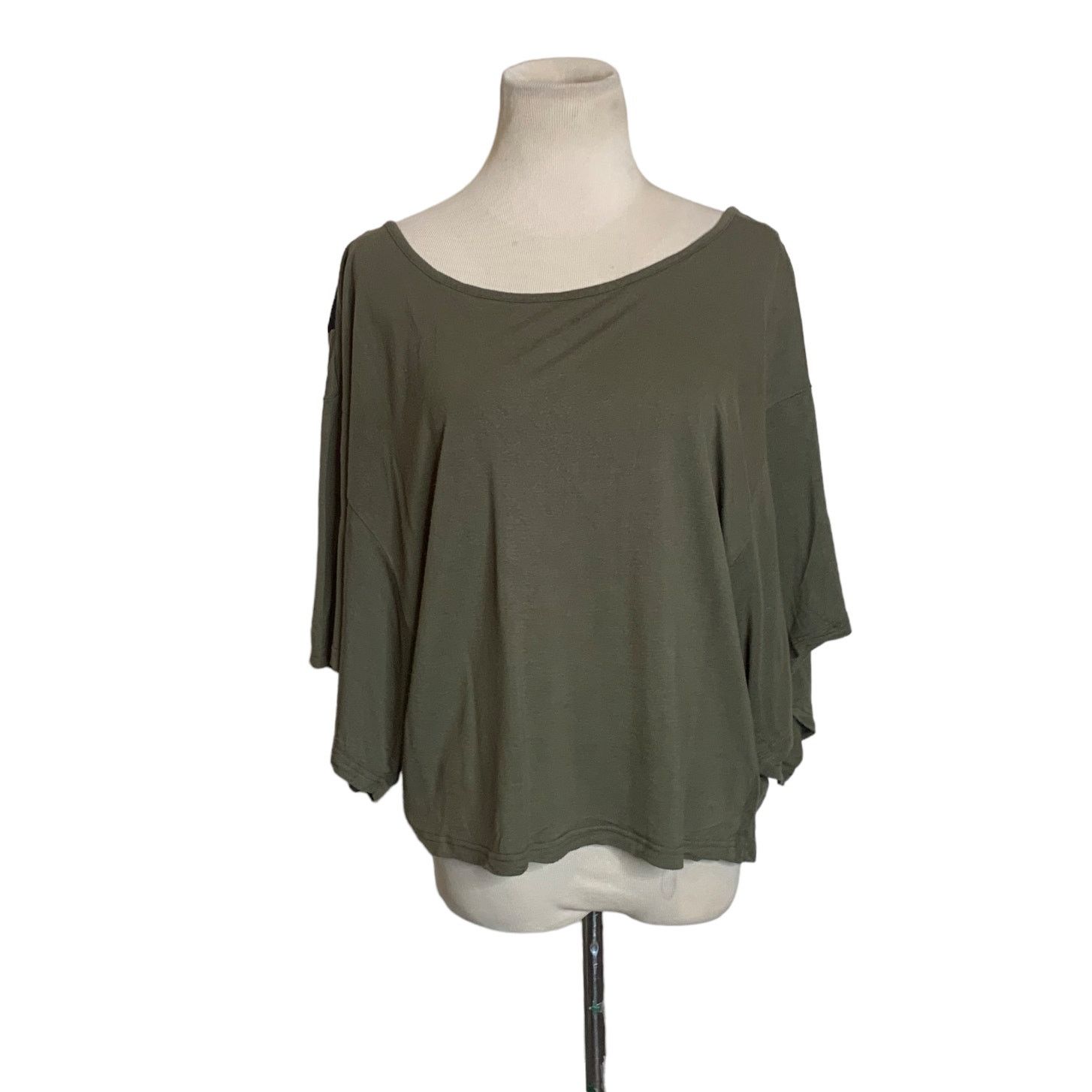 Anthropologie Anthropologie green oversize dolman sleeves top size Small Size S / US 4 / IT 40 - 10 Thumbnail
