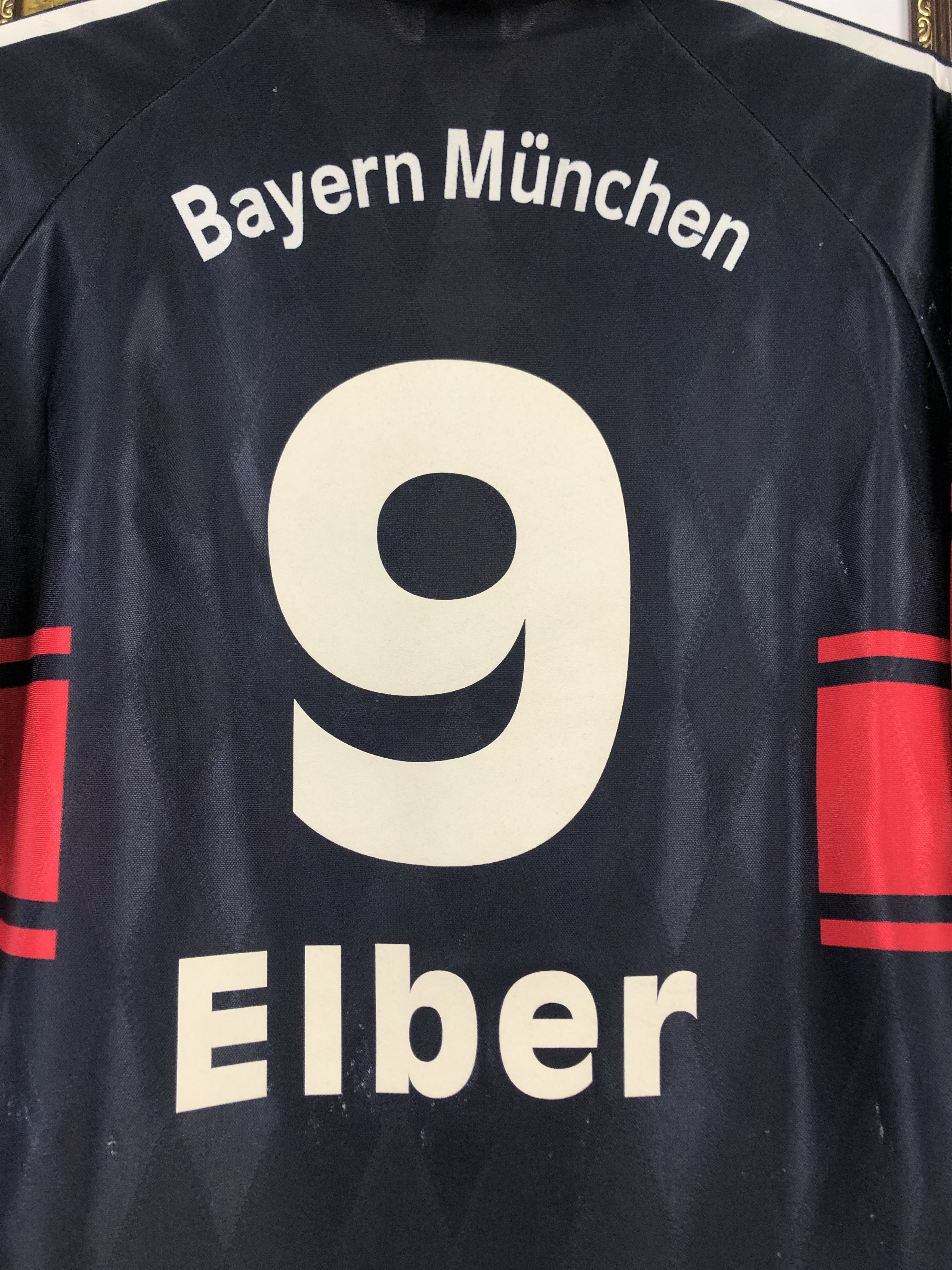 Adidas Bayern Munich football shirt 1997 #9 Elber Adidas Jersey Size US S / EU 44-46 / 1 - 14 Thumbnail