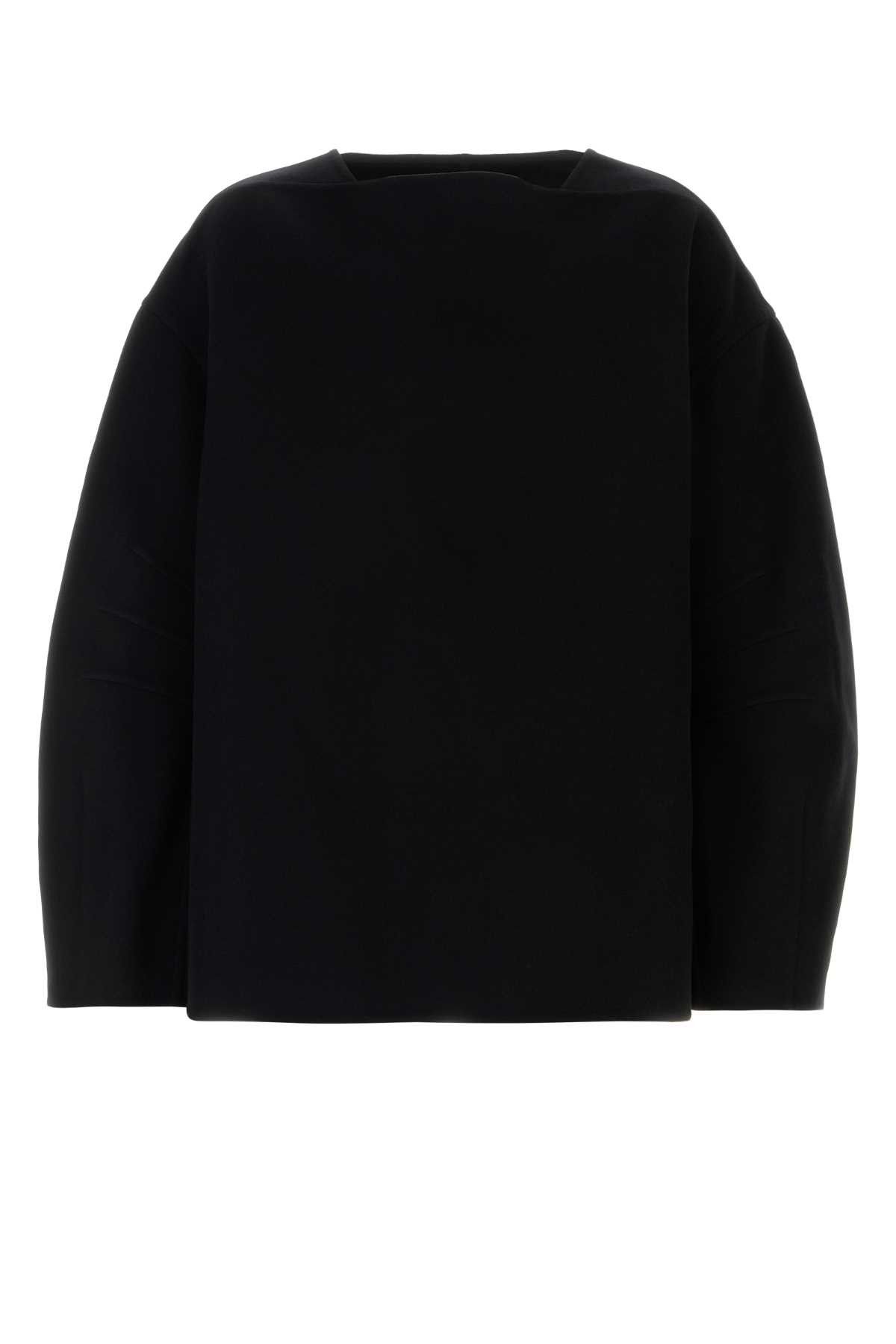 Jil Sander Black Wool Oversize Sweater Size US S / EU 44-46 / 1 - 1 Thumbnail