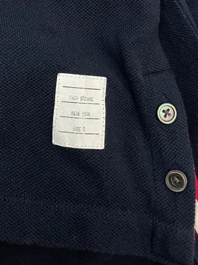 Thom Browne Thom browne Dark blue four-striped long-sleeved T-shirt 250 Size US XS / EU 42 / 0 - 5 Thumbnail