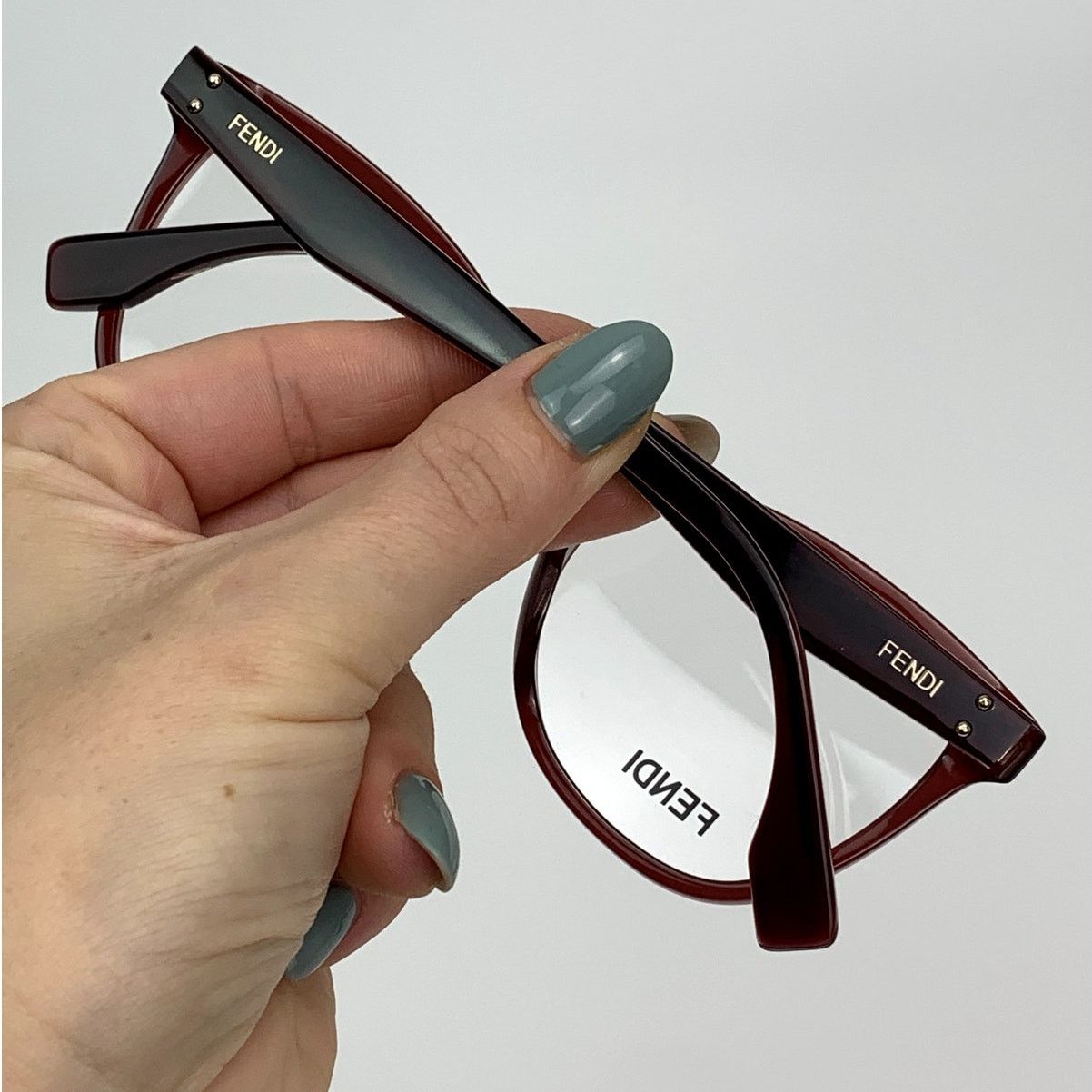 Fendi NEW Fendi Eyeglasses FE50006I 53069 Burgundy Women Authentic Size ONE SIZE - 3 Thumbnail