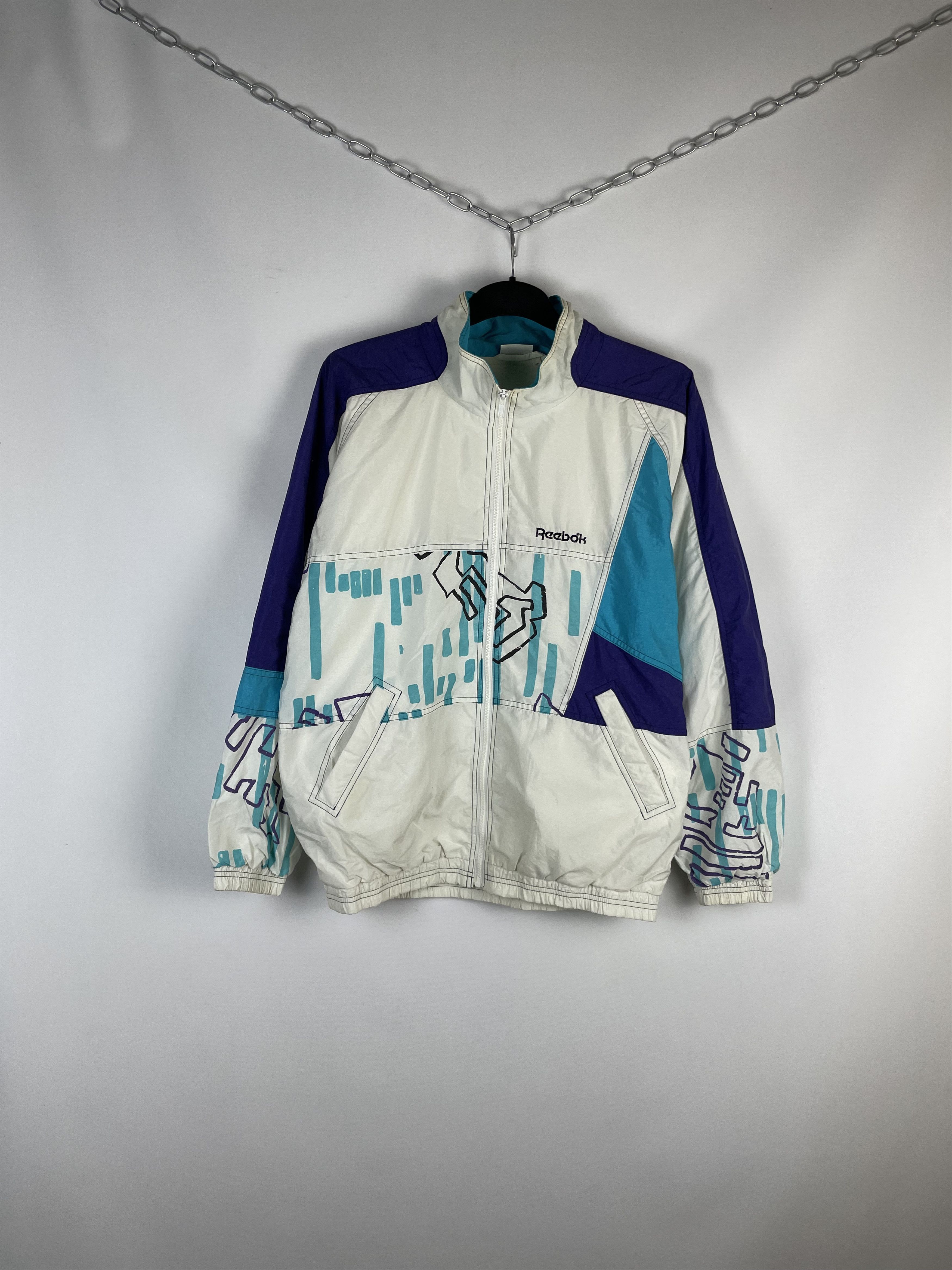 Reebok Man Light Jacket Reebok Vintage 90s Size US M / EU 48-50 / 2 - 2 Thumbnail