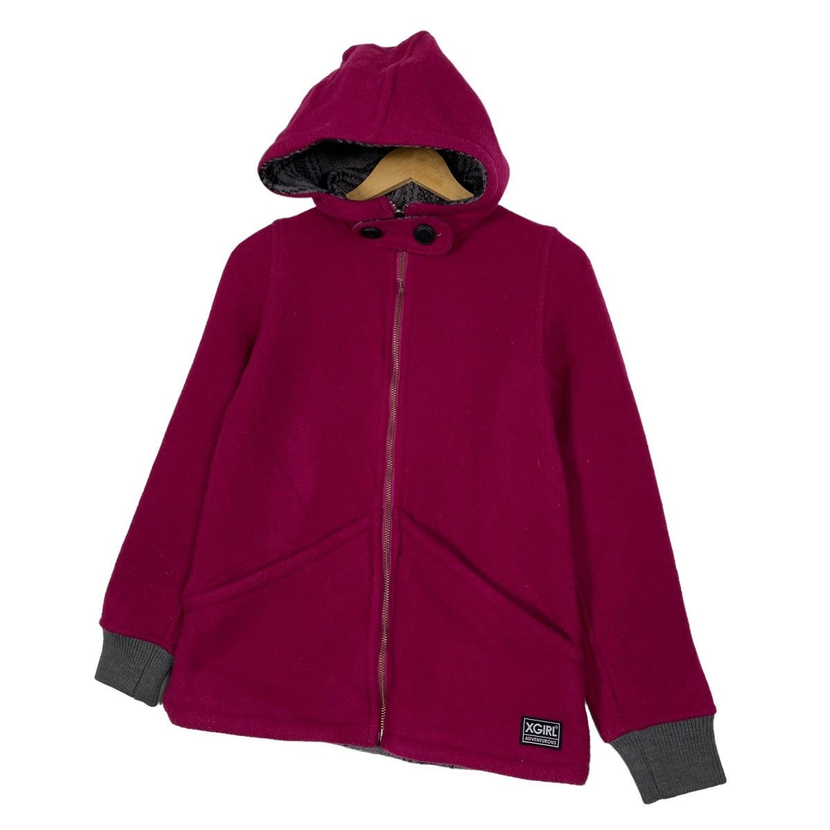 Japanese Brand X-Girl Skaterboards Zipper Hoodie Jacket Size US S / EU 44-46 / 1 - 2 Thumbnail