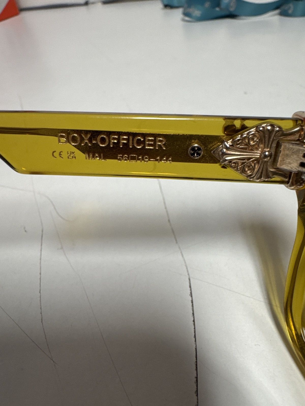Chrome Hearts CHROME HEARTS BOX-OFFICER MALT SUNGLASSES Size ONE SIZE - 8 Thumbnail