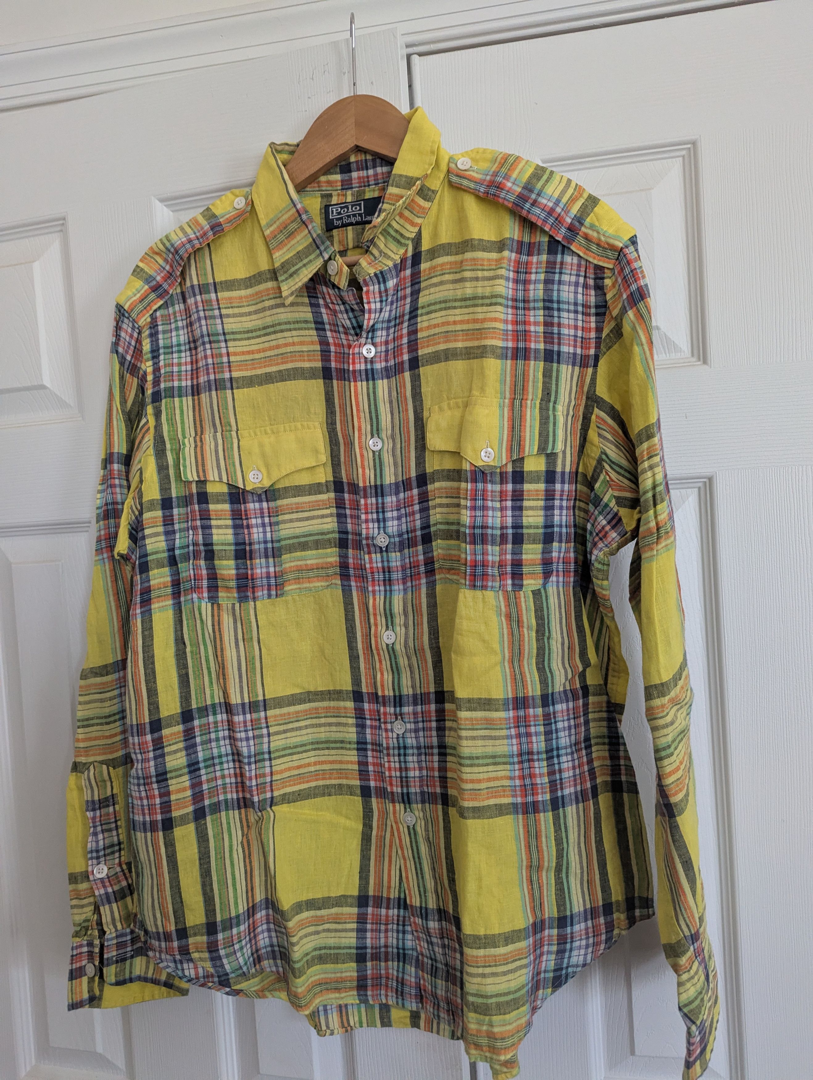 Polo Ralph Lauren Linen beautiful Safari shirt Size US L / EU 52-54 / 3 - 1 Thumbnail