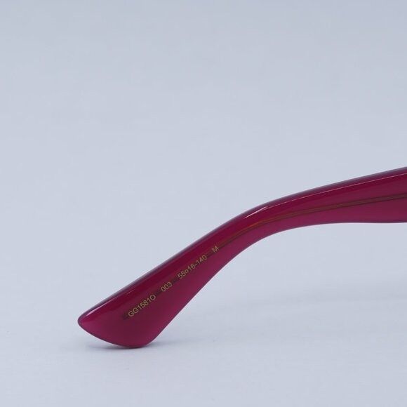Gucci 🕶️ New Gucci GG1581O 003 Eyeglasses - Fuchsia Frame Size ONE SIZE - 6 Thumbnail