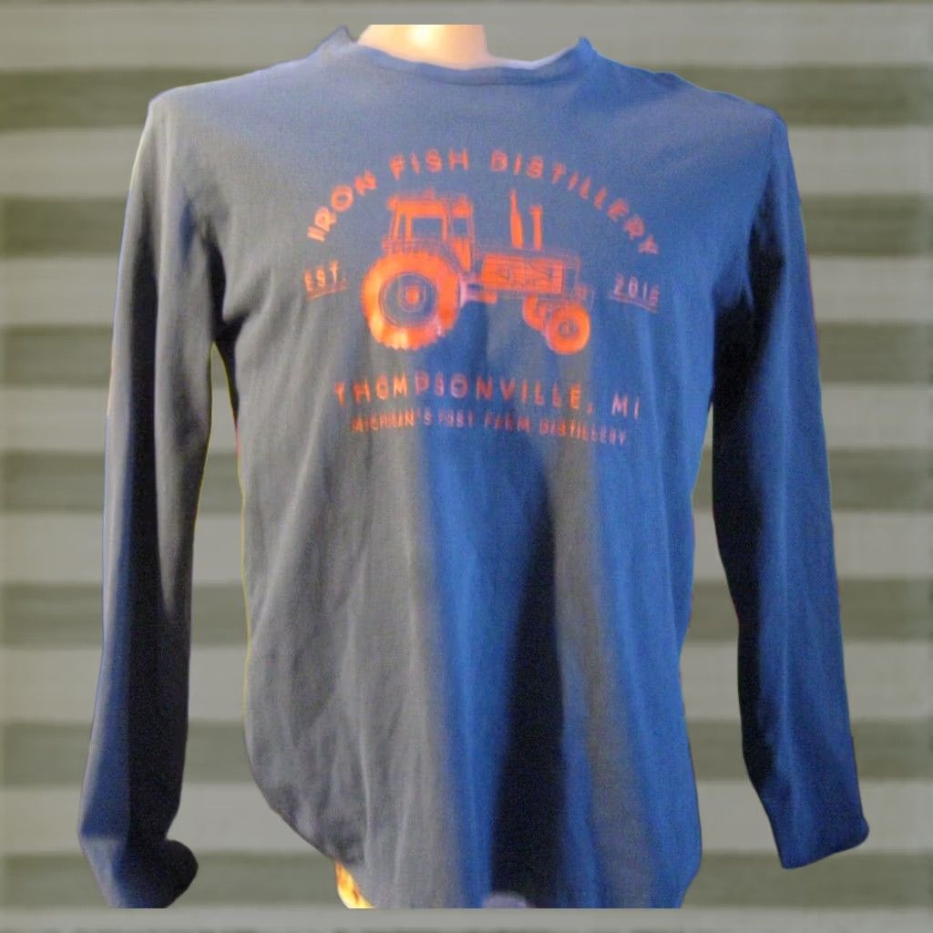 Next Level IRON FISH Distillery Shirt Adult Large Men's FARM WHISKEY Thompsonville Michigan Size US L / EU 52-54 / 3 - 1 Thumbnail