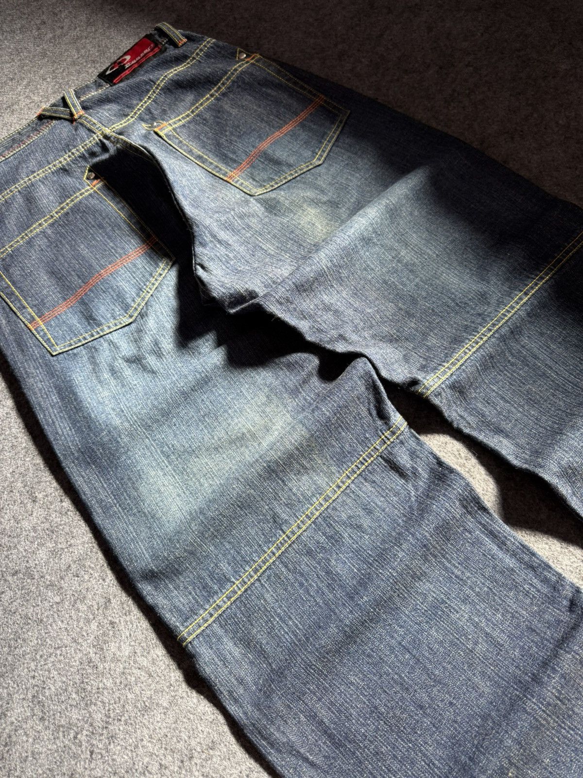 G-Unit × JNCO 2000s Transfer Baggy Patch Work Details Loose Jeans Size US 29 - 15 Thumbnail