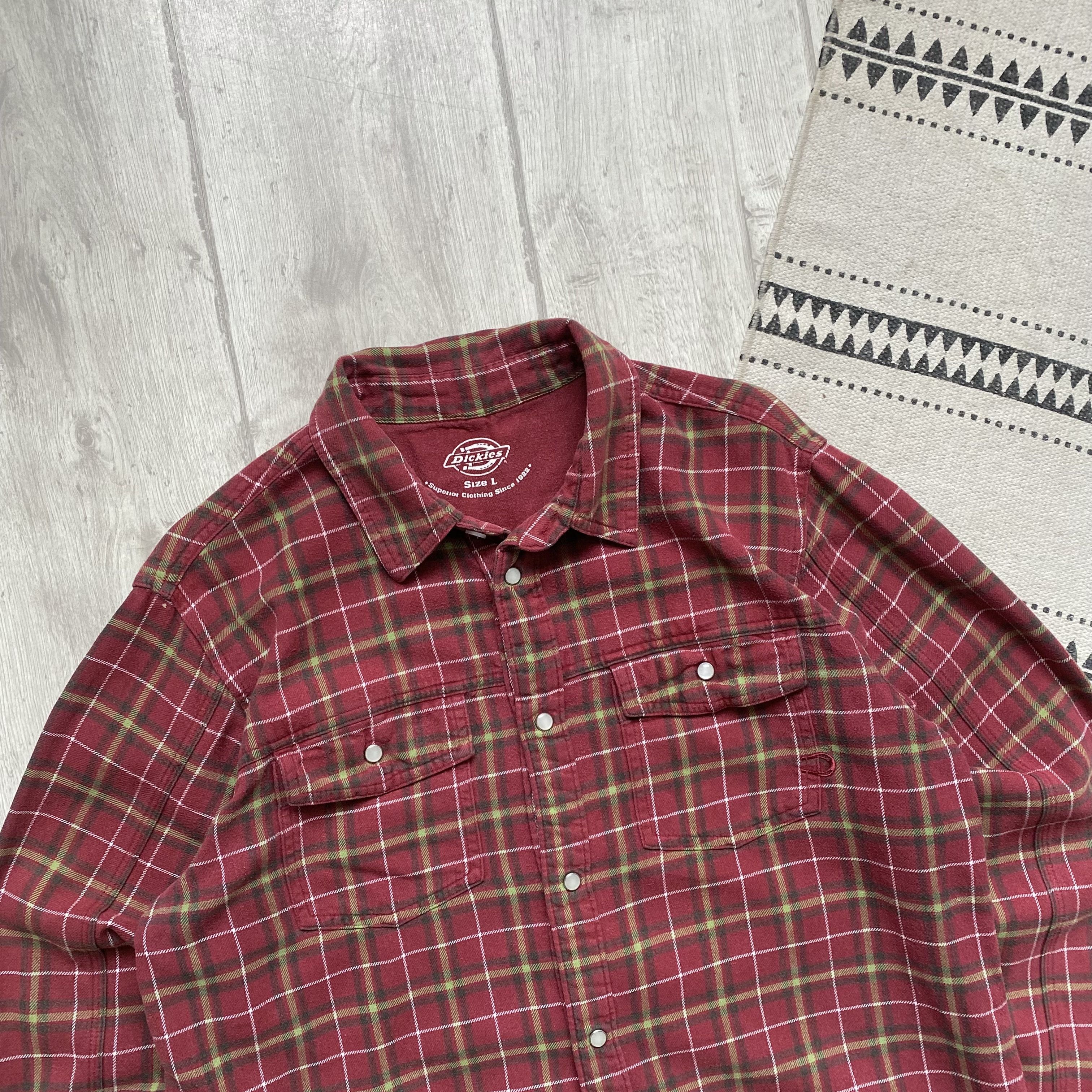 Dickies 🪓 Vintage Dickies flannel shirt Flannel Travis Scott style Size US M / EU 48-50 / 2 - 2 Thumbnail
