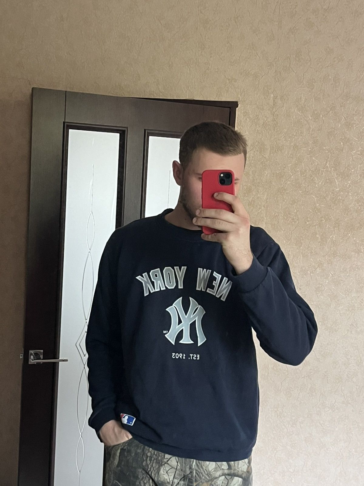 Vintage Vintage New York sweatshirt Major League Baseball imanro Size US XXL / EU 58 / 5 - 2 Thumbnail