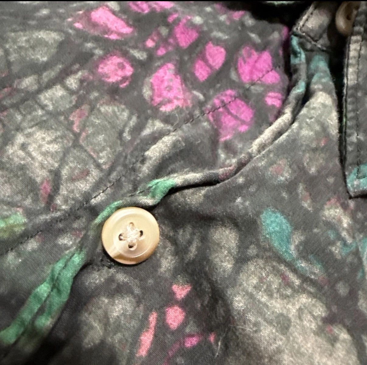 Supreme Supreme Acid Floral Long sleeve Button Up Shirt Size M FW18 Size US M / EU 48-50 / 2 - 10 Thumbnail